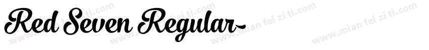Red Seven Regular字体转换